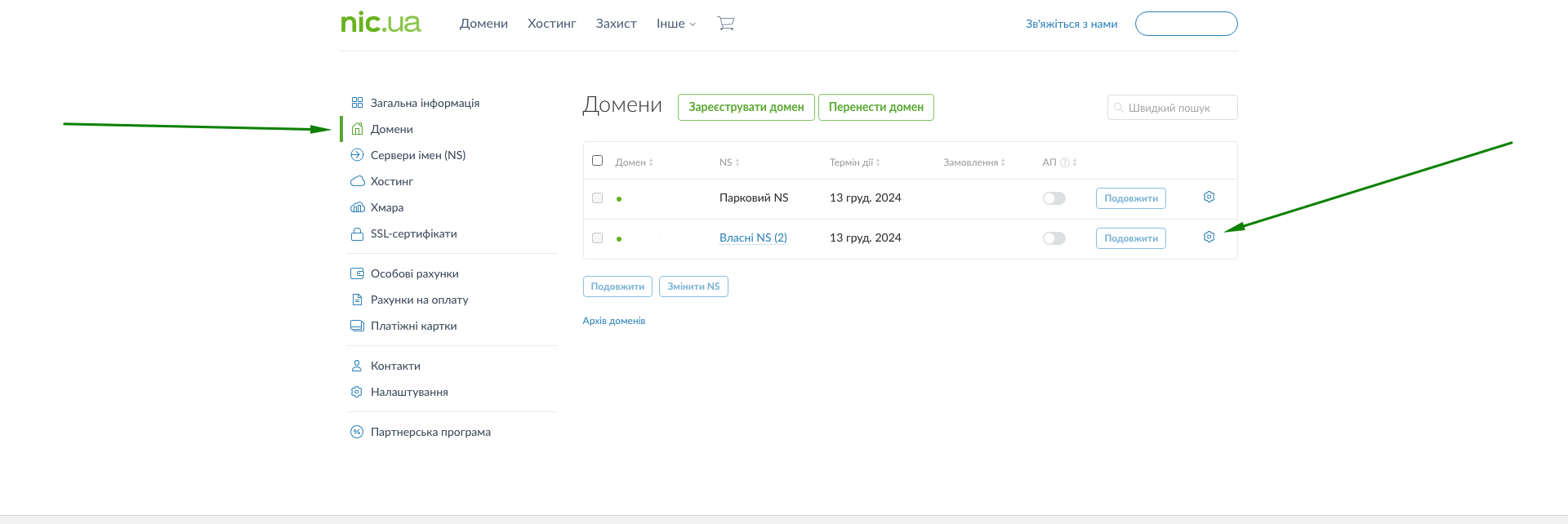 NIC domains
